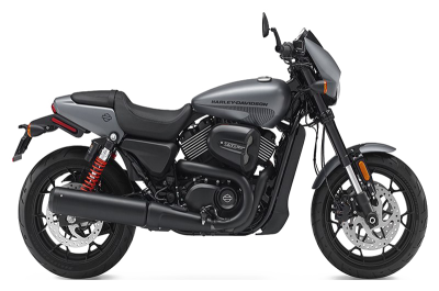 Мотоцикл Harley-Davidson в сером цвете с современным дизайном