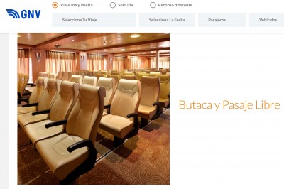 фото кресла парома GNV